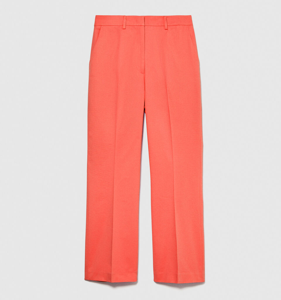 High-waisted trousers - women's high-waisted trousers - Coral | Sisley image number 6